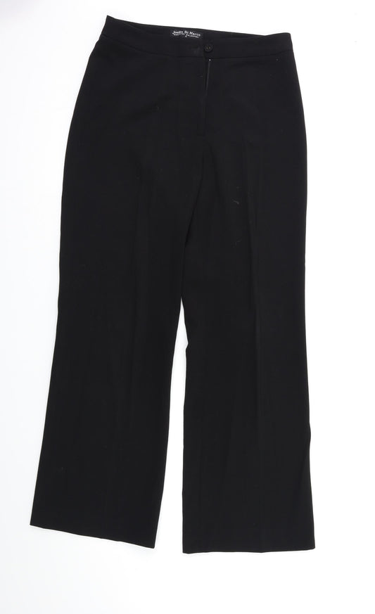 Joella Di Marco Womens Black   Trousers  Size 10 L29.5 in