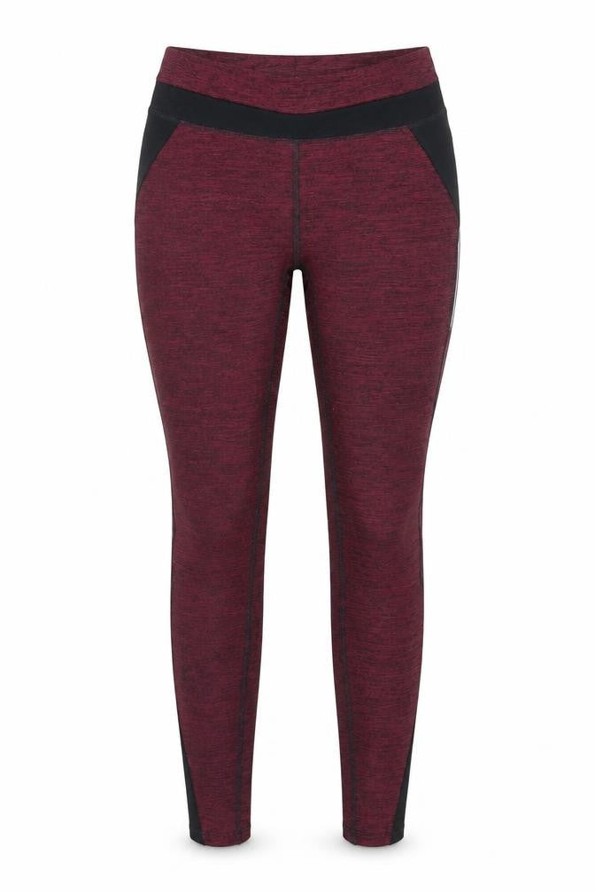 Bext Womens Red   Track Pants Leggings Size 8 L27 in - Burgundy