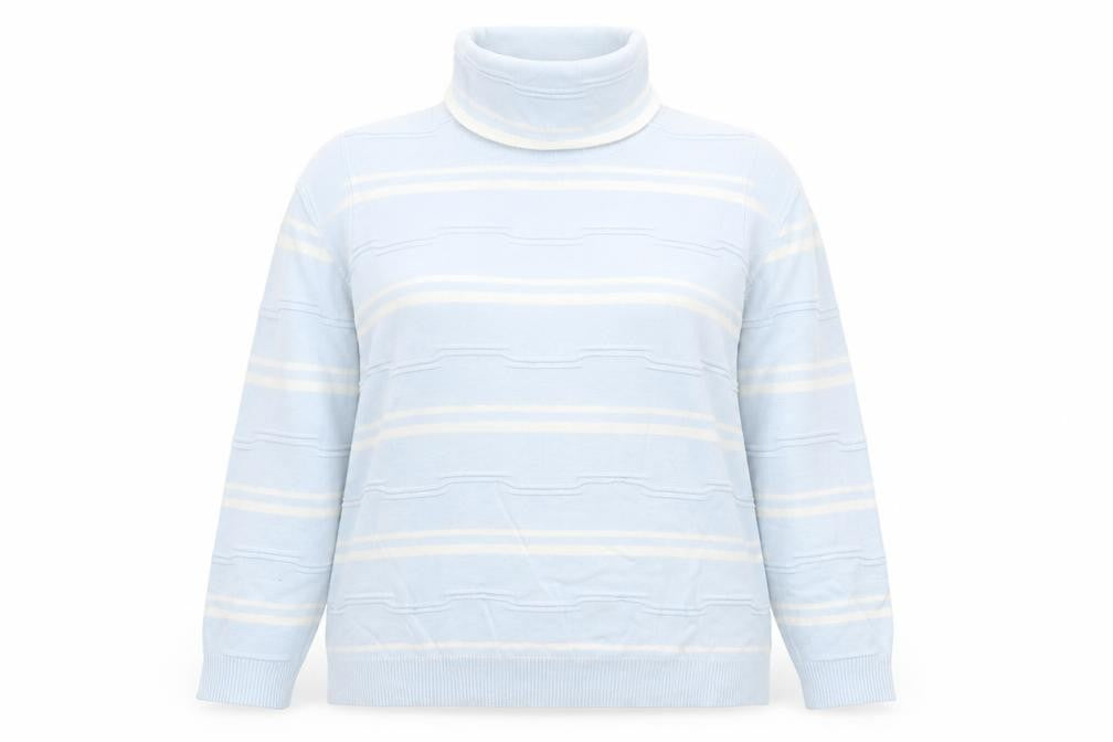 Eureca Womens Blue Striped  Pullover Jumper Size 18