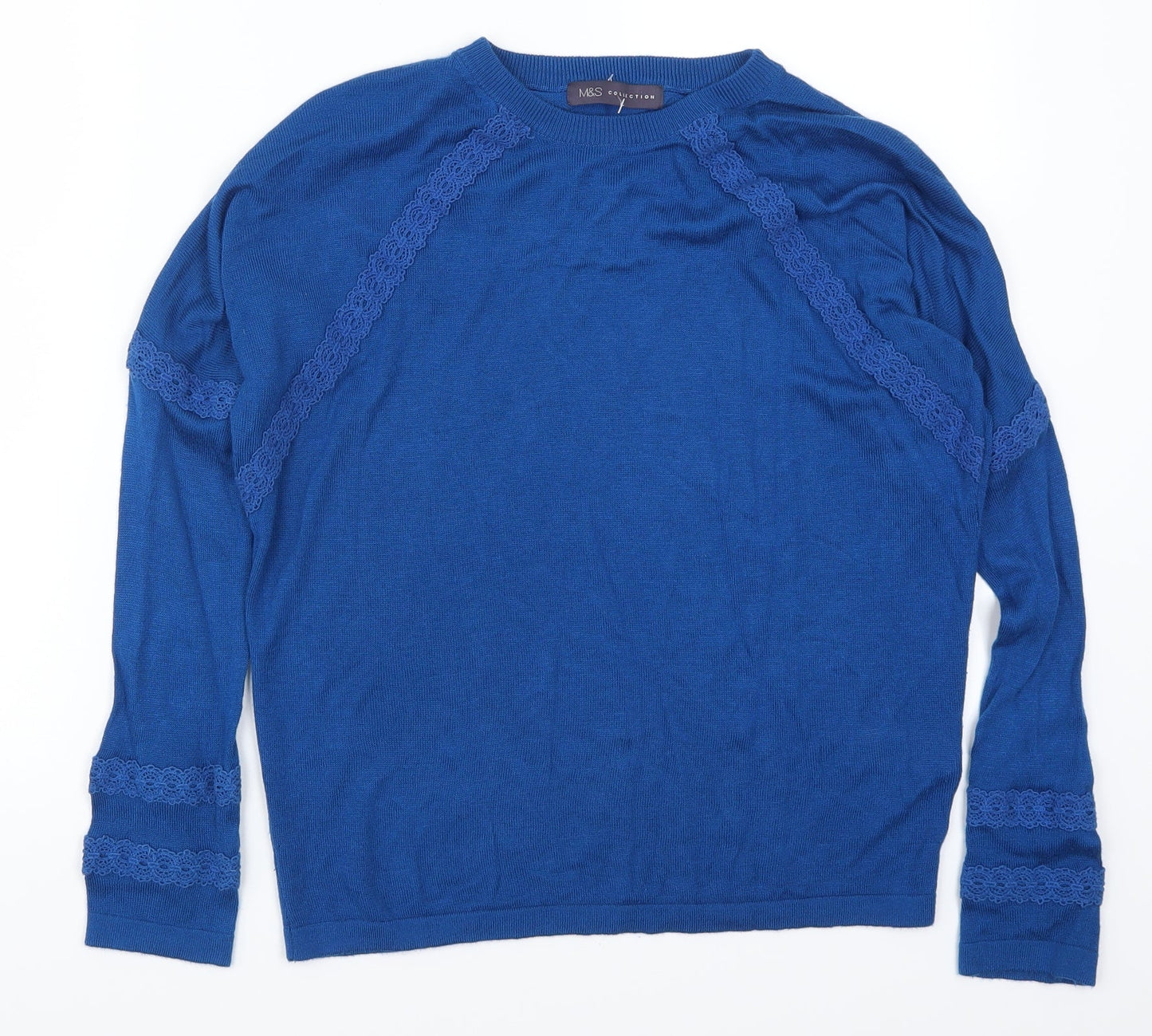 Marks and Spencer Womens Blue   Pullover Jumper Size S