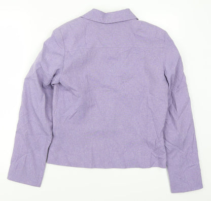 Back view of Debenhams girls’ purple jacket, size 14, years