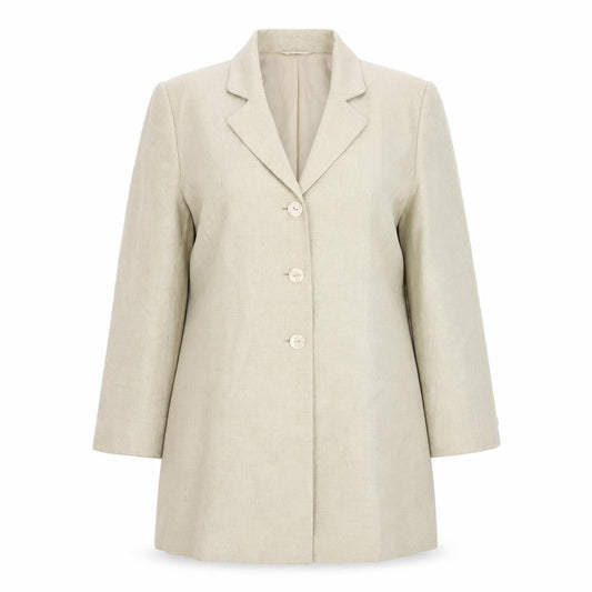 ELVI Womens Beige   Jacket Suit Jacket Size 18