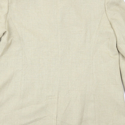 ELVI Womens Beige   Jacket Suit Jacket Size 18