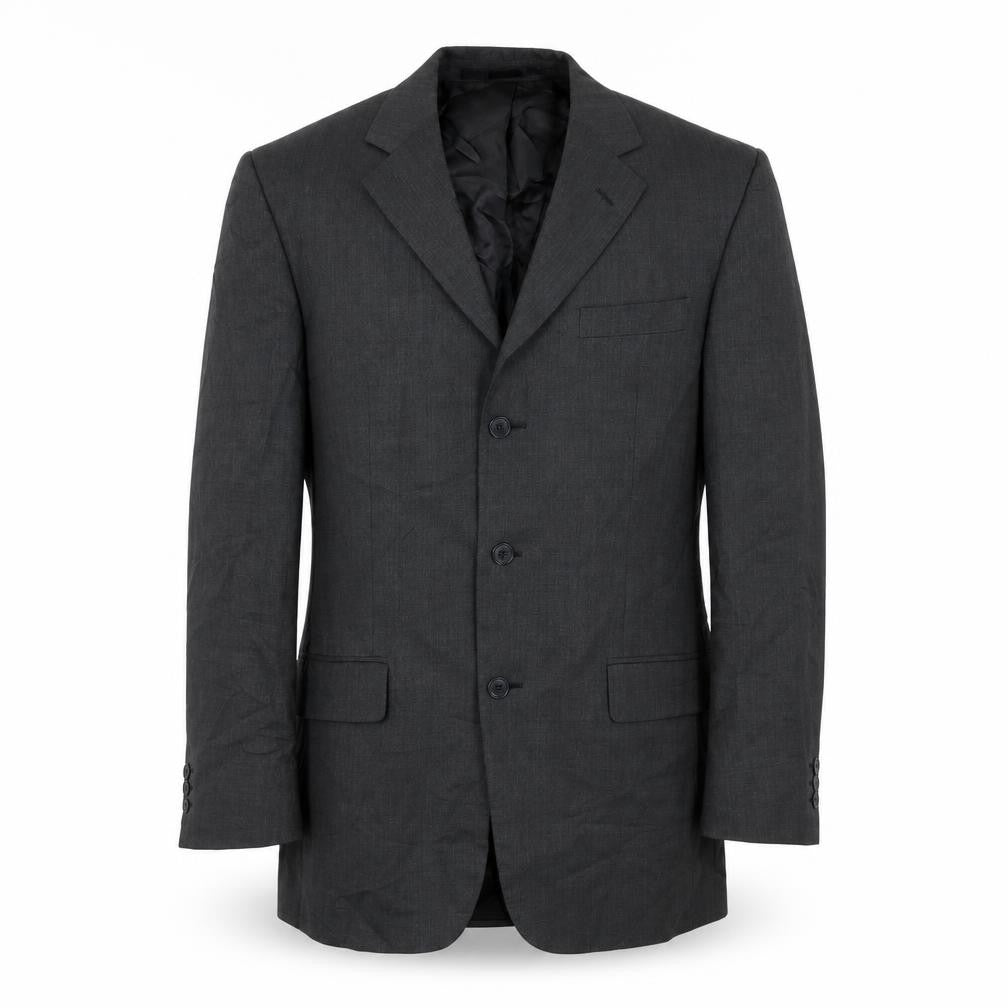 Pinstripe Mens Grey   Jacket Suit Jacket Size 40