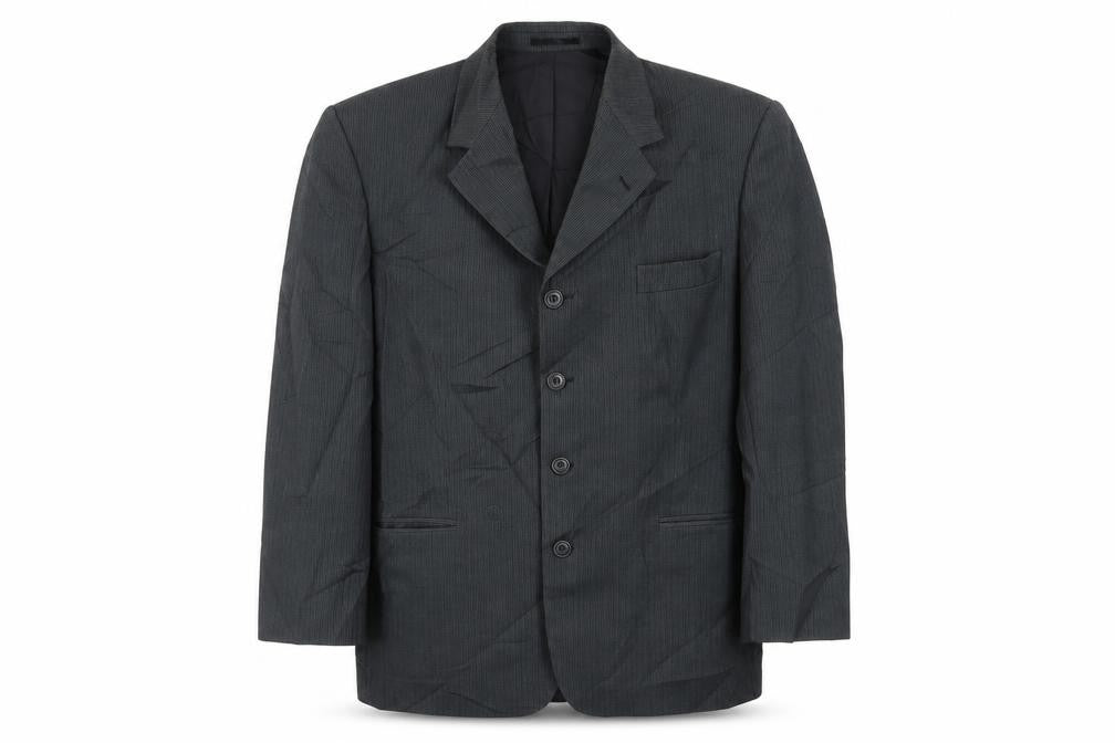 Vittoria Mens Grey Striped  Jacket Suit Jacket Size 42