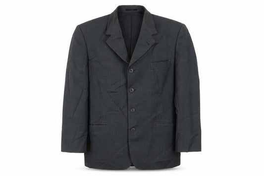 Vittoria Mens Grey Striped  Jacket Suit Jacket Size 42