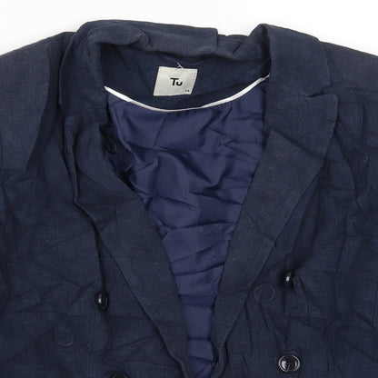 Tu Womens Blue   Jacket  Size 14