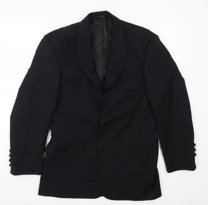 Preloved Becker Mens Black   Jacket Suit Jacket Size 38 - Front