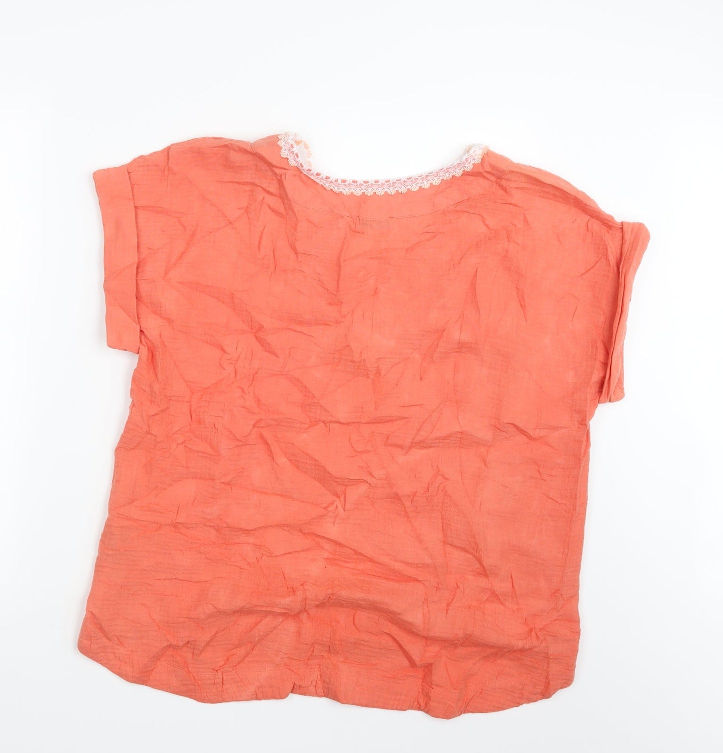 Per Una Womens Orange   Basic T-Shirt Size 12