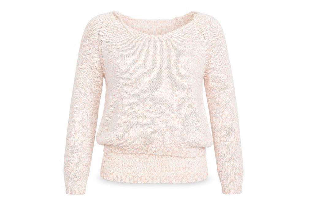 New Look Womens White  Knit Pullover Jumper Size 10