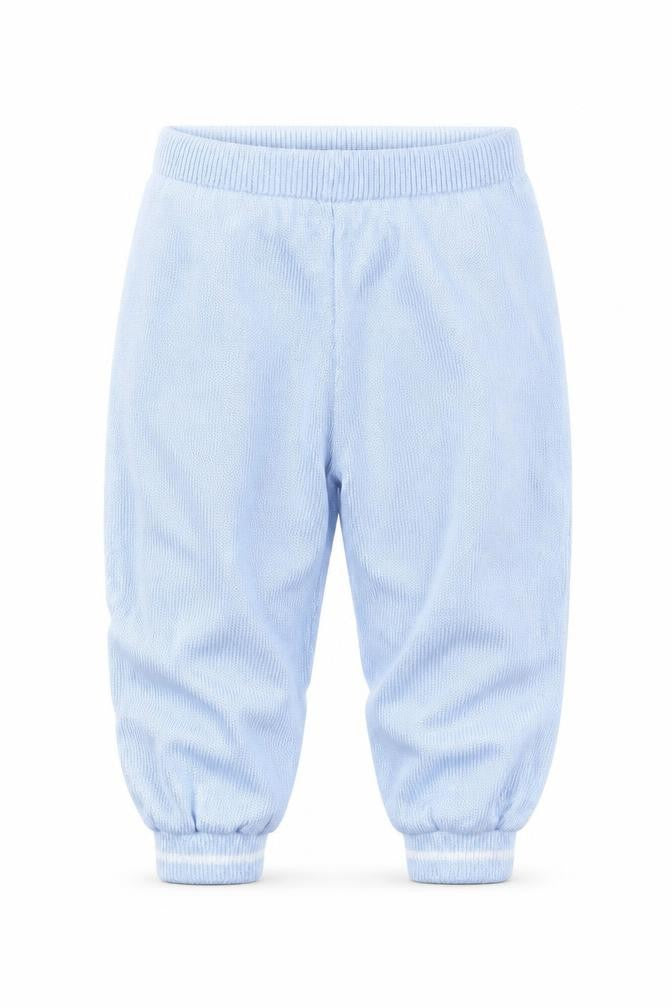 Preworn Boys Blue  Knit Jogger Trousers Size 12 Months