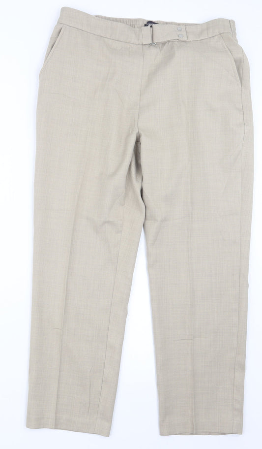 Marks and Spencer Womens Ivory   Trousers  Size 14 L26 in
