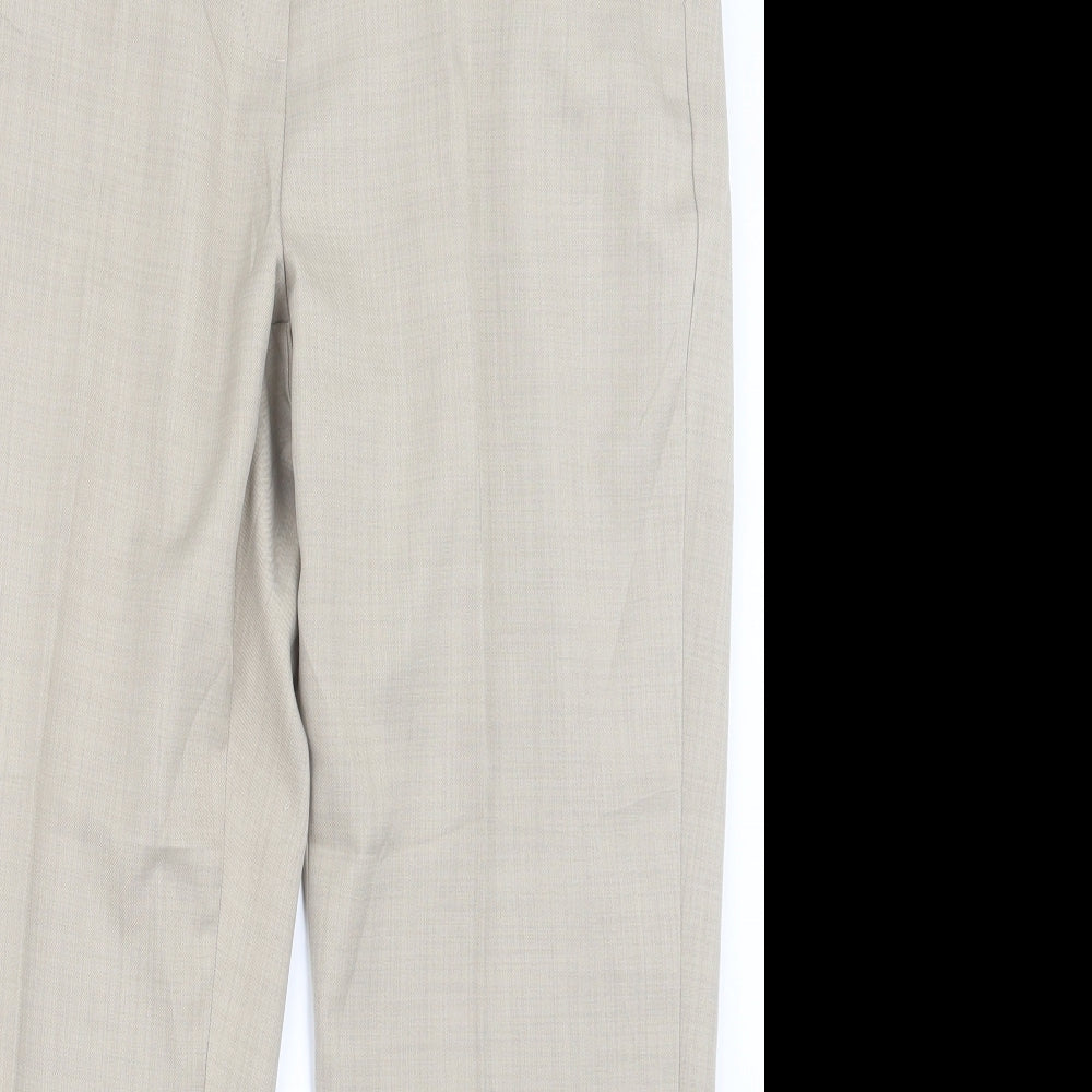 Marks and Spencer Womens Ivory   Trousers  Size 14 L26 in