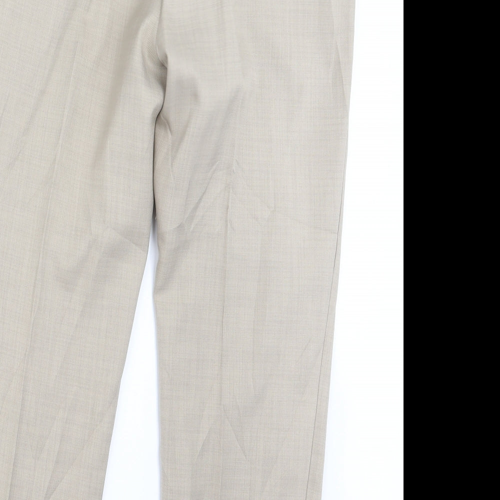 Marks and Spencer Womens Ivory   Trousers  Size 14 L26 in