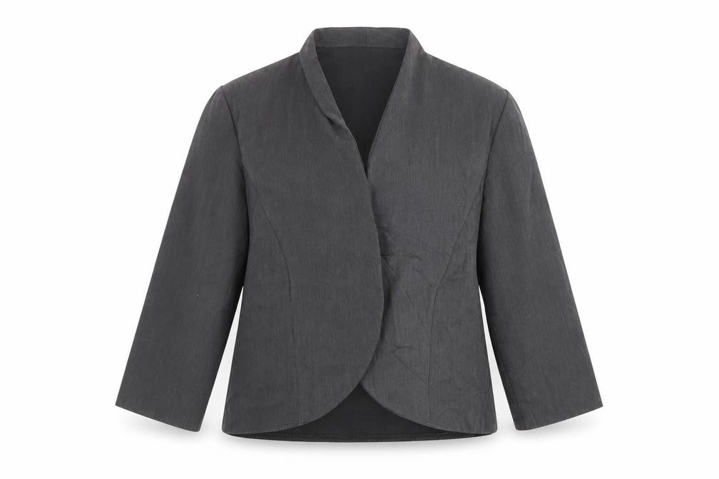 Charlotte Gold Womens Grey   Jacket  Size 14