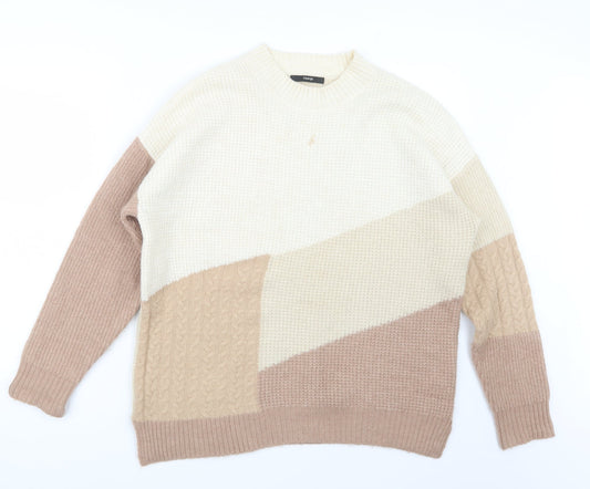 George Womens Beige  Knit Pullover Jumper Size M