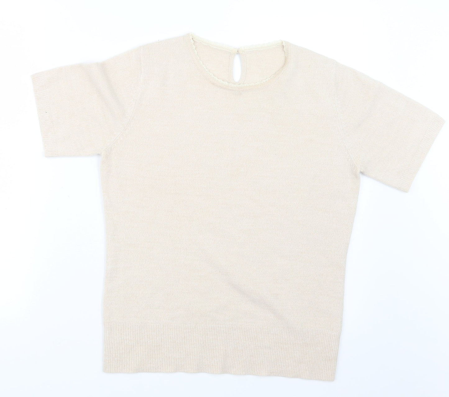 BHS Womens Beige  Knit Pullover Jumper Size 14