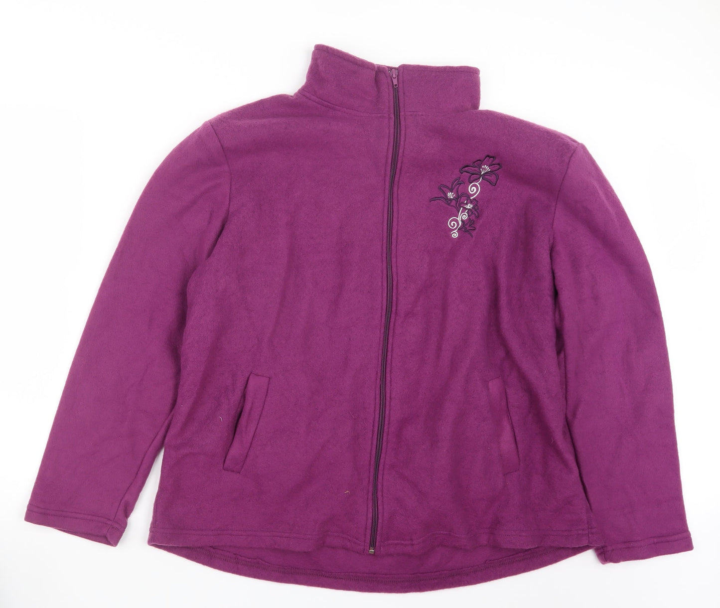 Anne De Lancay Womens Purple   Jacket  Size L