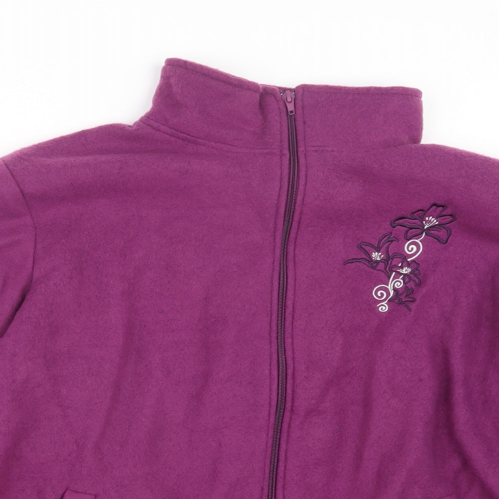 Anne De Lancay Womens Purple   Jacket  Size L