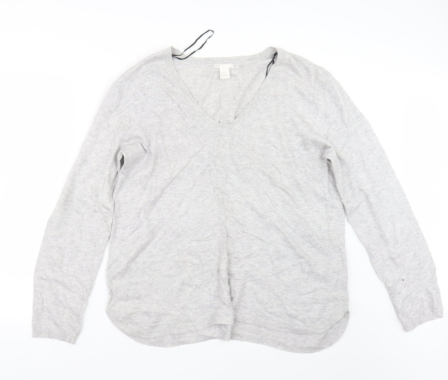 H&M Womens Grey   Pullover Jumper Size M