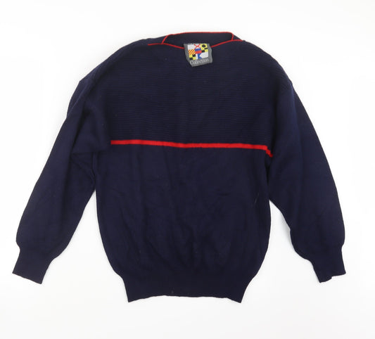 Viyella Cup  Womens Blue  Knit Pullover Jumper Size M