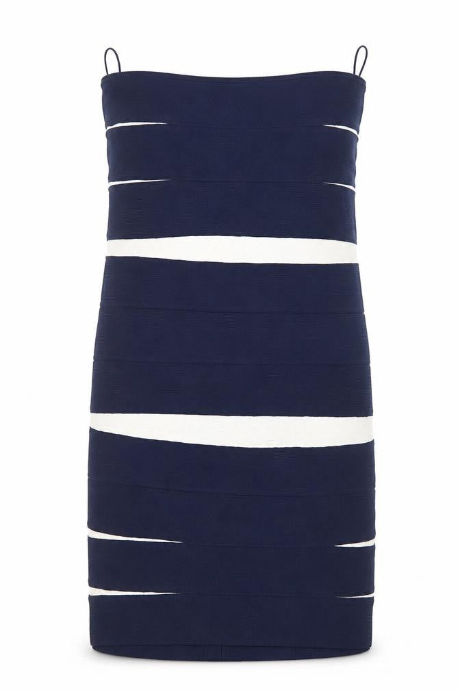 Costa Blanca Womens Blue Striped  Straight & Pencil Skirt Size M