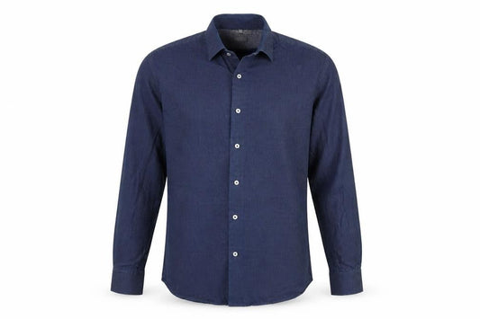 SEVEN SEAS Mens Blue Polka Dot   Button-Up Size M
