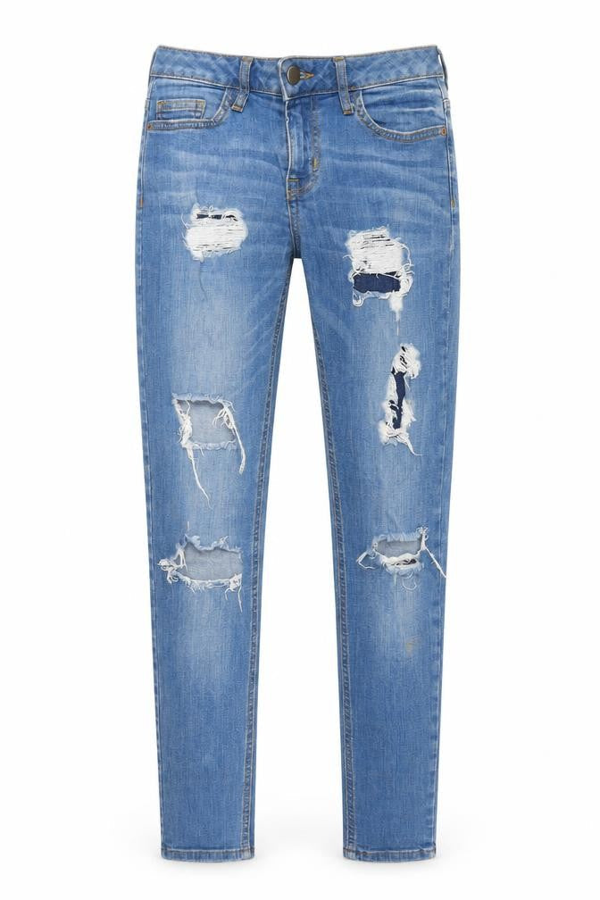 Denim & Co. Womens Blue  Denim Skinny Jeans Size 6 L29 in