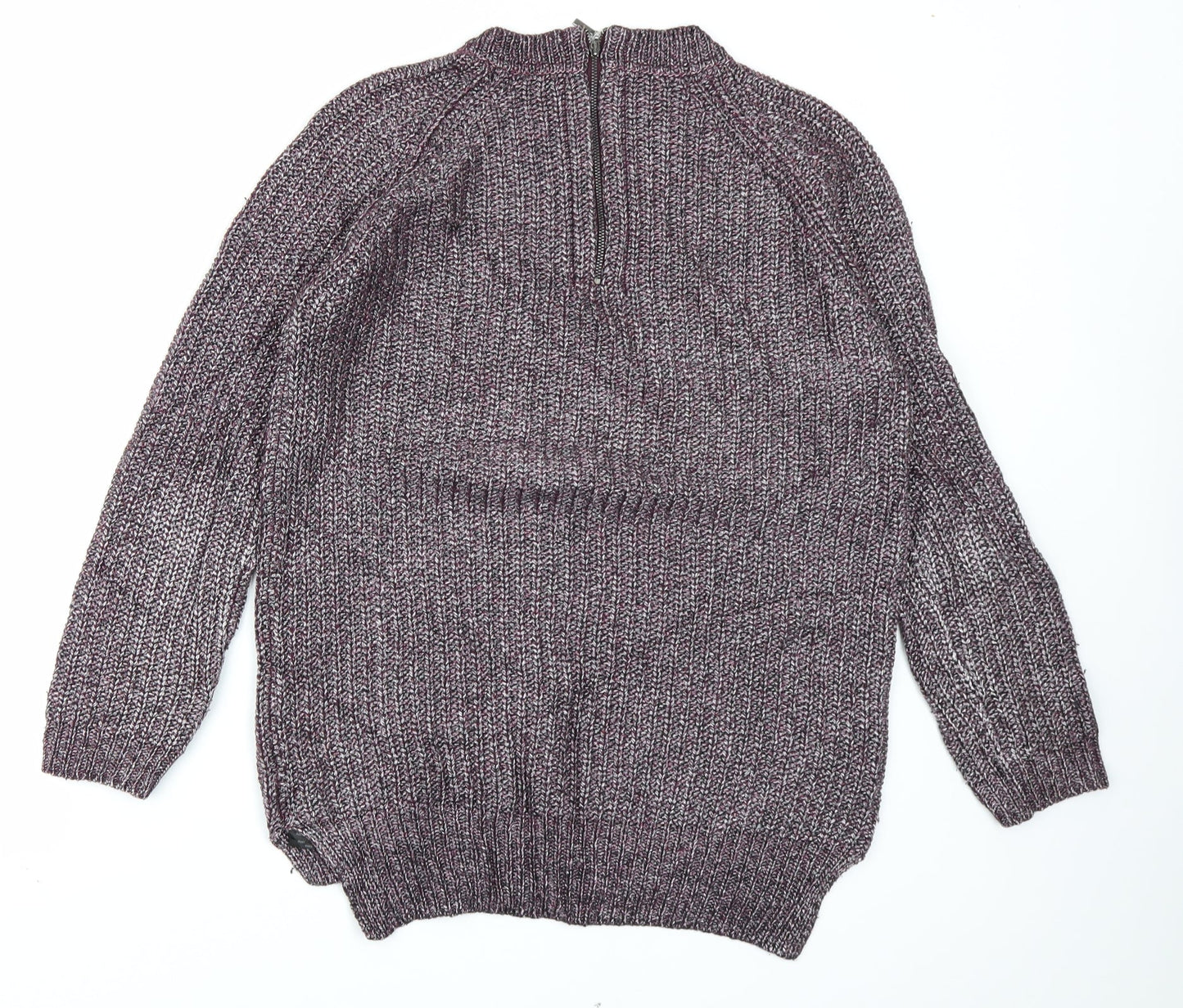 Autograph Womens Purple  Knit Pullover Jumper Size 10