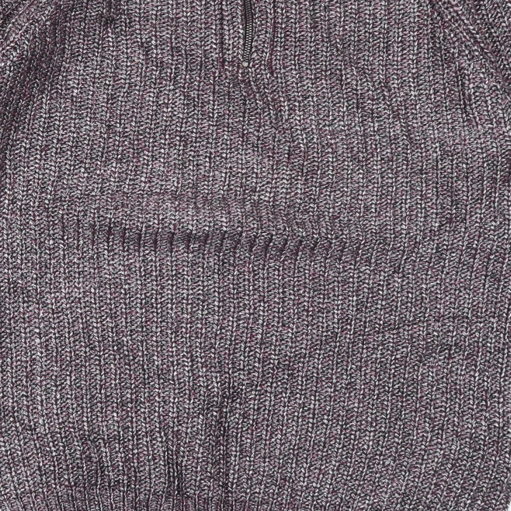 Autograph Womens Purple  Knit Pullover Jumper Size 10