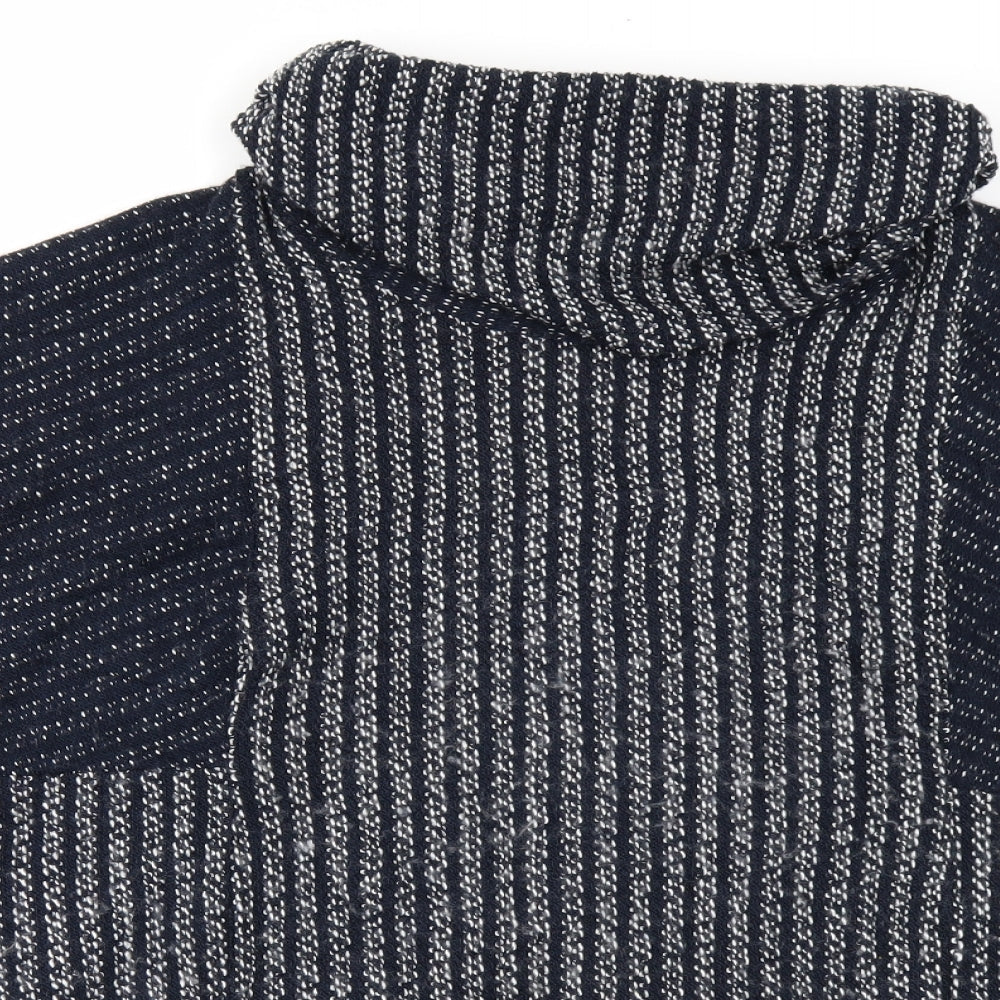 Izabel Womens Blue  Knit Pullover Jumper Size 8