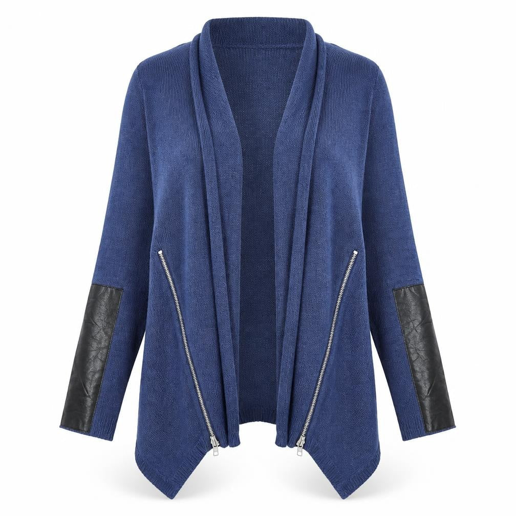 Love Knitwear Womens Blue  Knit Cardigan Jumper Size S