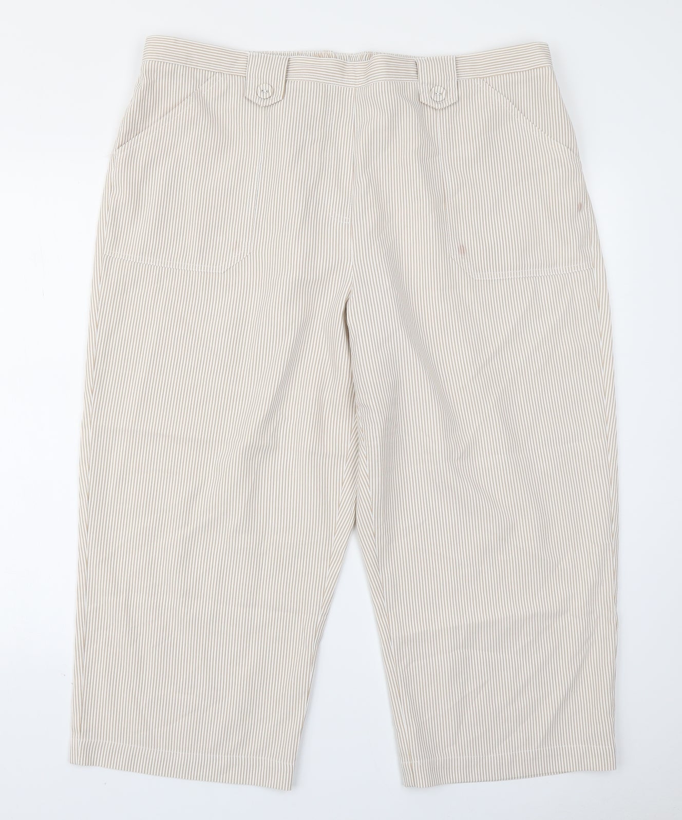 Classic Womens Brown Striped  Trousers  Size 20 L22 in