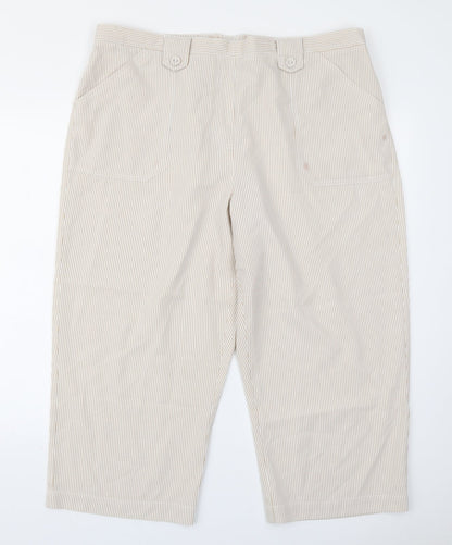 Classics Womens Brown Striped  Trousers  Size 20 L22 in
