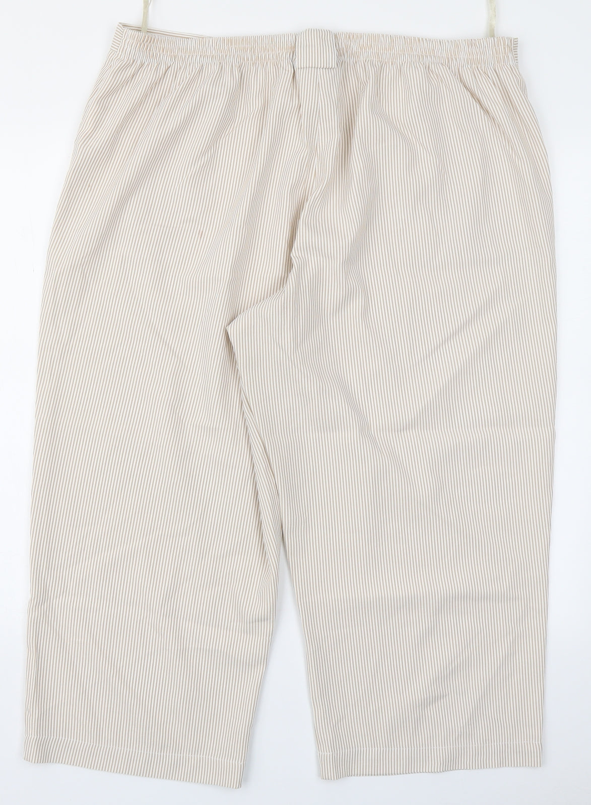 Classic Womens Brown Striped  Trousers  Size 20 L22 in