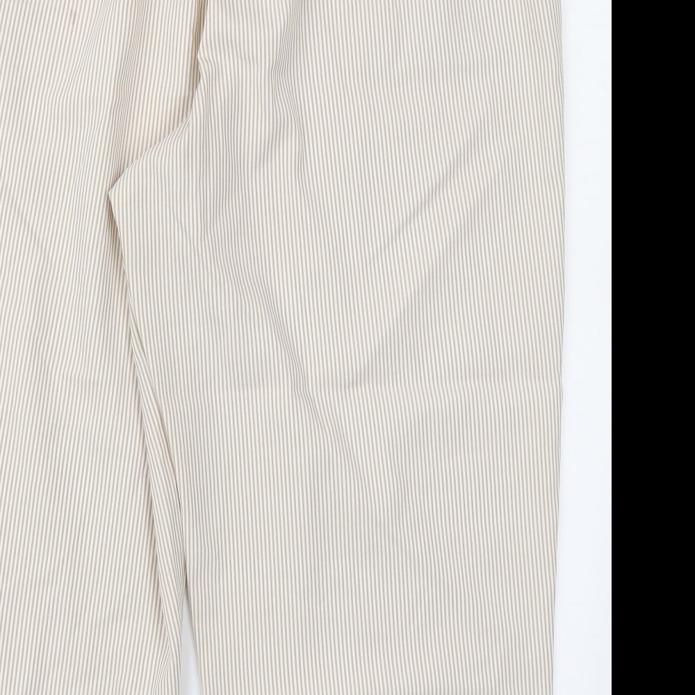 Classic Womens Brown Striped  Trousers  Size 20 L22 in