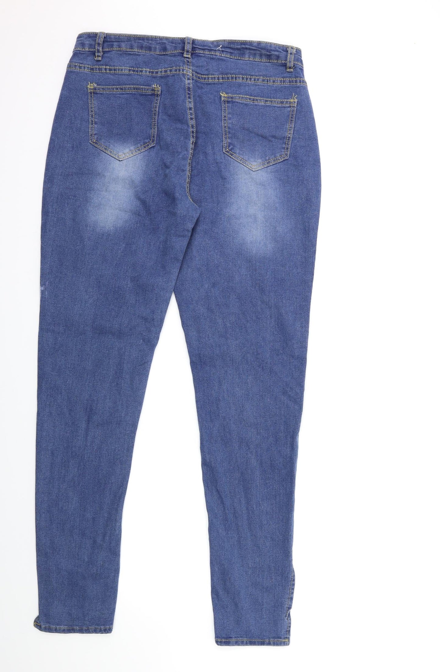 Preworn Womens Blue  Denim Skinny Jeans Size M L33 in