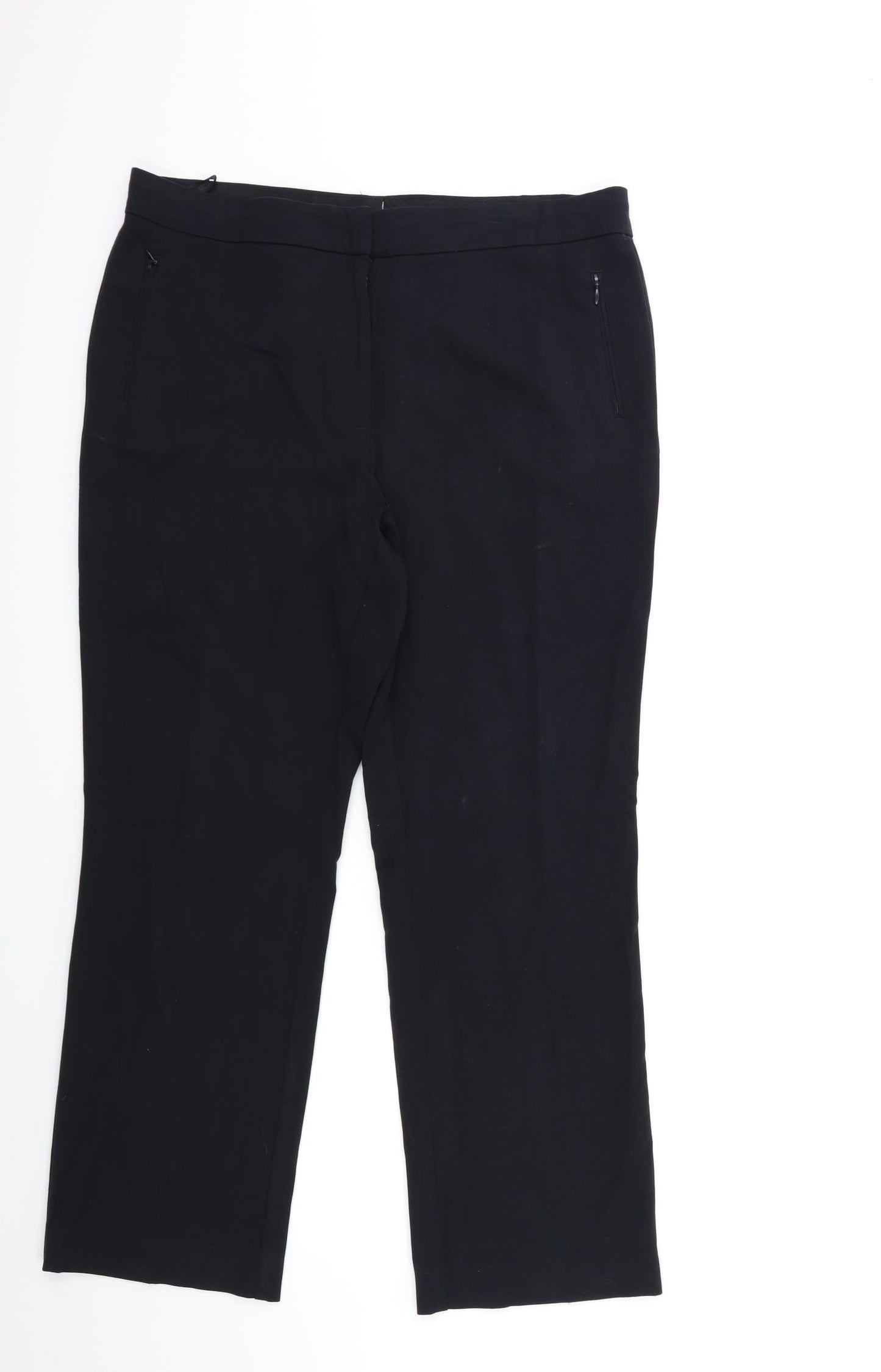 Marks and Spencer Womens Black   Trousers  Size 14 L28 in
