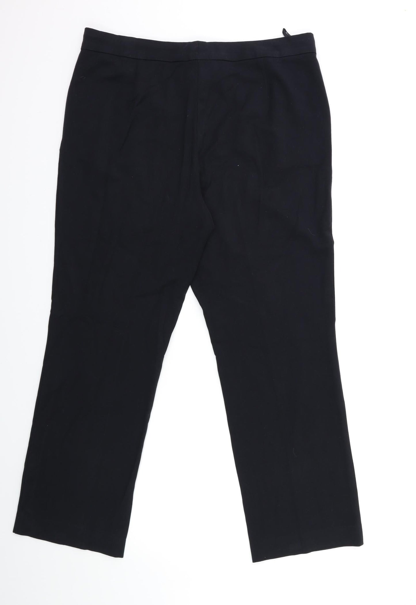 Marks and Spencer Womens Black   Trousers  Size 14 L28 in