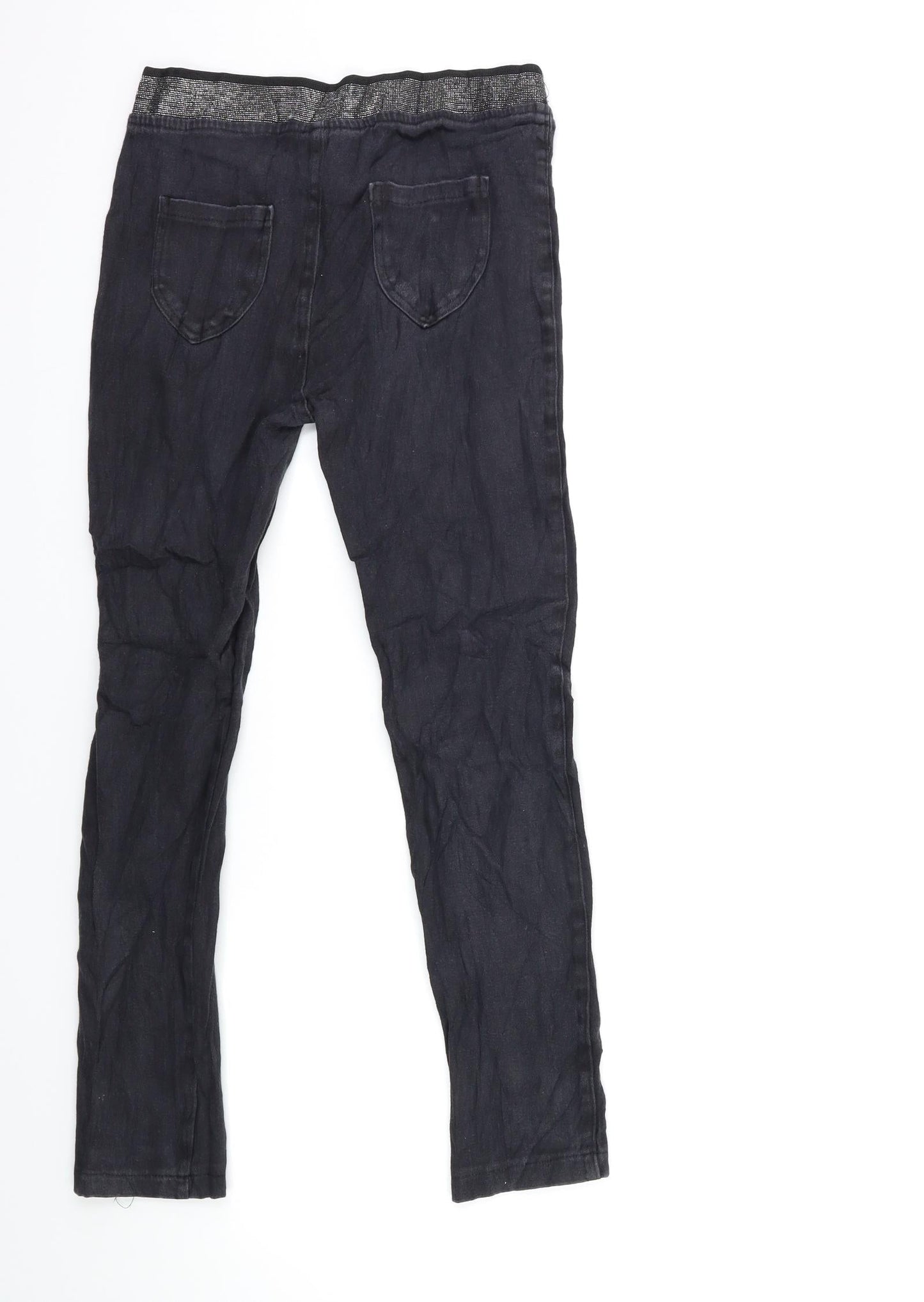 Preworn Womens Grey  Denim Skinny Jeans Size 24 in L26 in