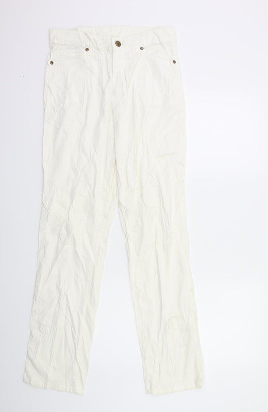 JACKY-O Womens White   Trousers  Size 30 in L32 in