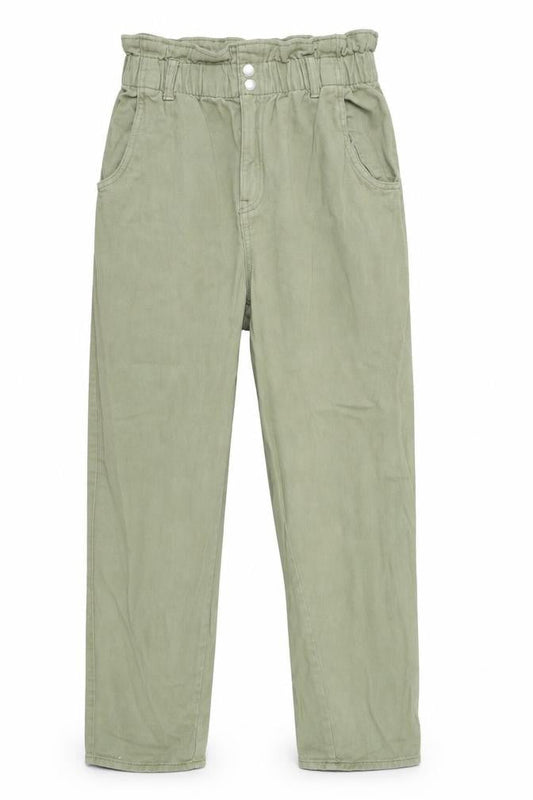 Preworn Womens Green  Denim Mom Jeans Size 26 in L26 in