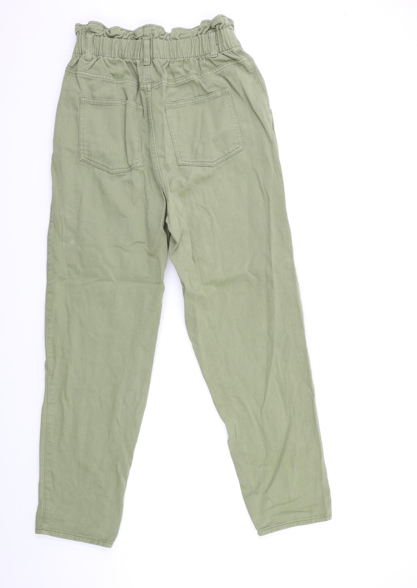 Preworn Womens Green  Denim Mom Jeans Size 26 in L26 in