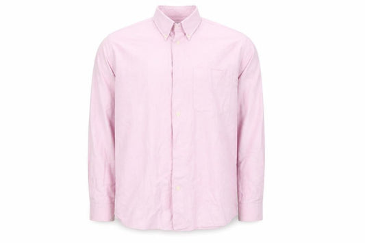 St Bernard Mens Pink Colourblock   Button-Up Size 16