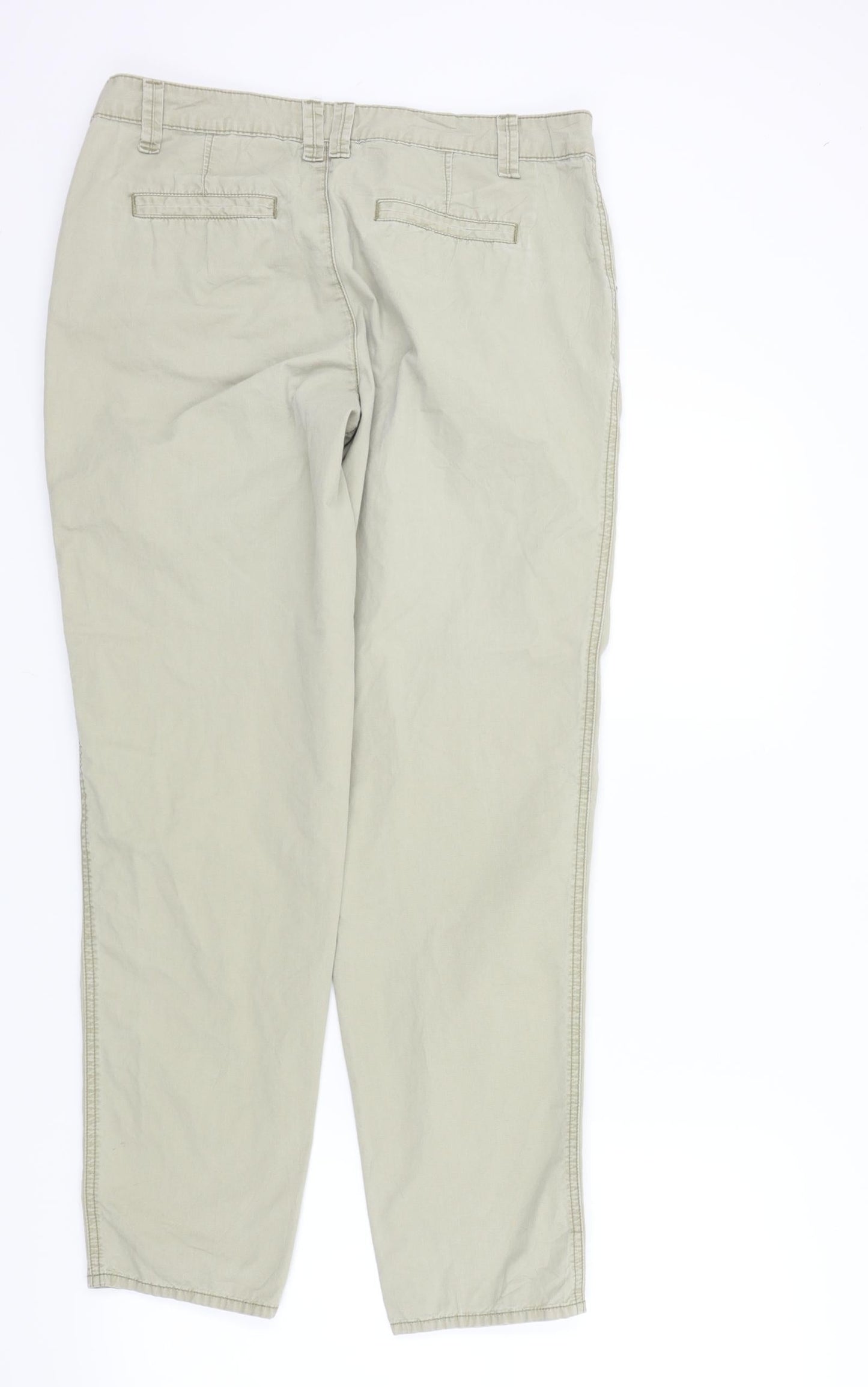 M&S Womens Beige   Trousers  Size 12 L29 in