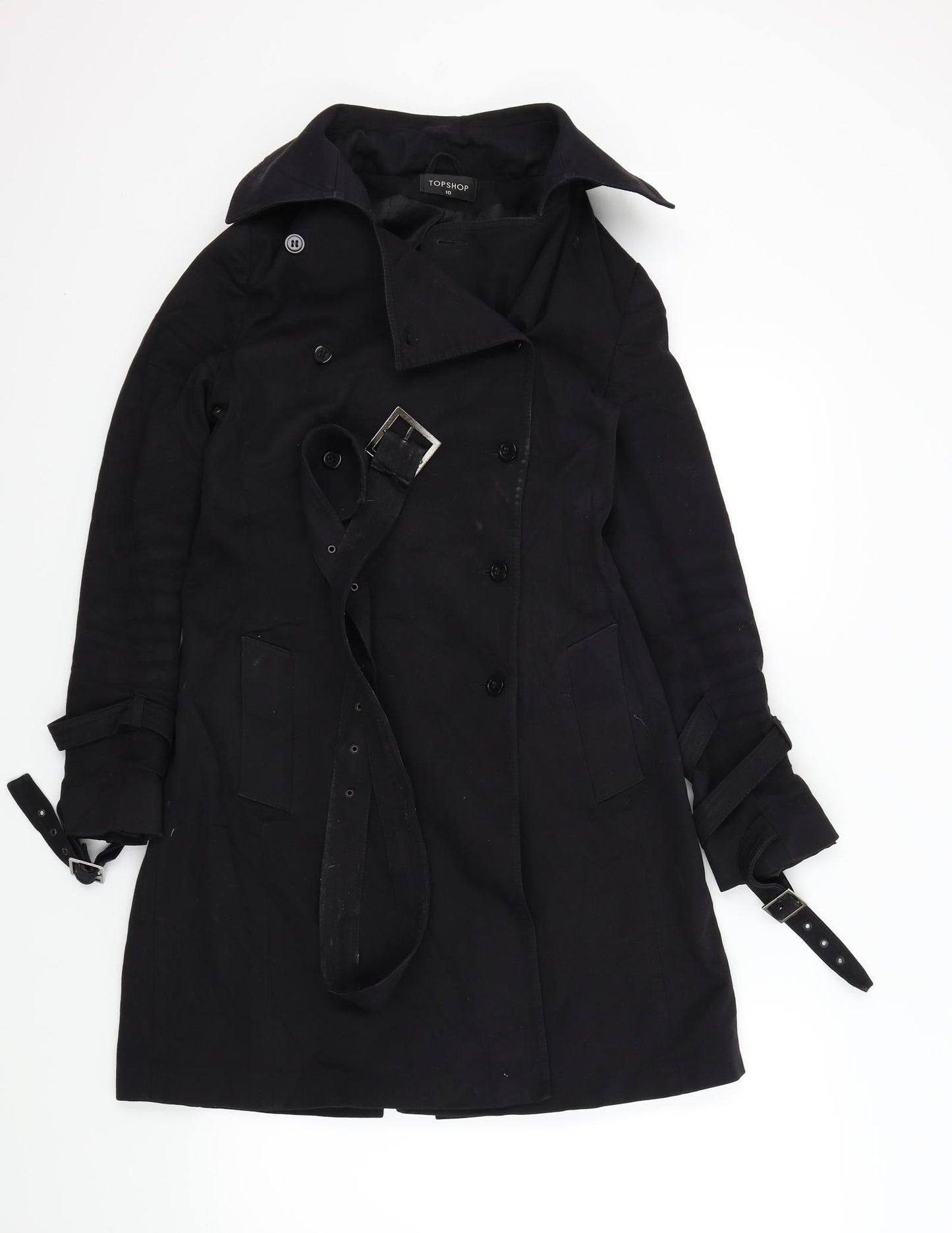 Topshop Womens Black   Jacket  Size 10