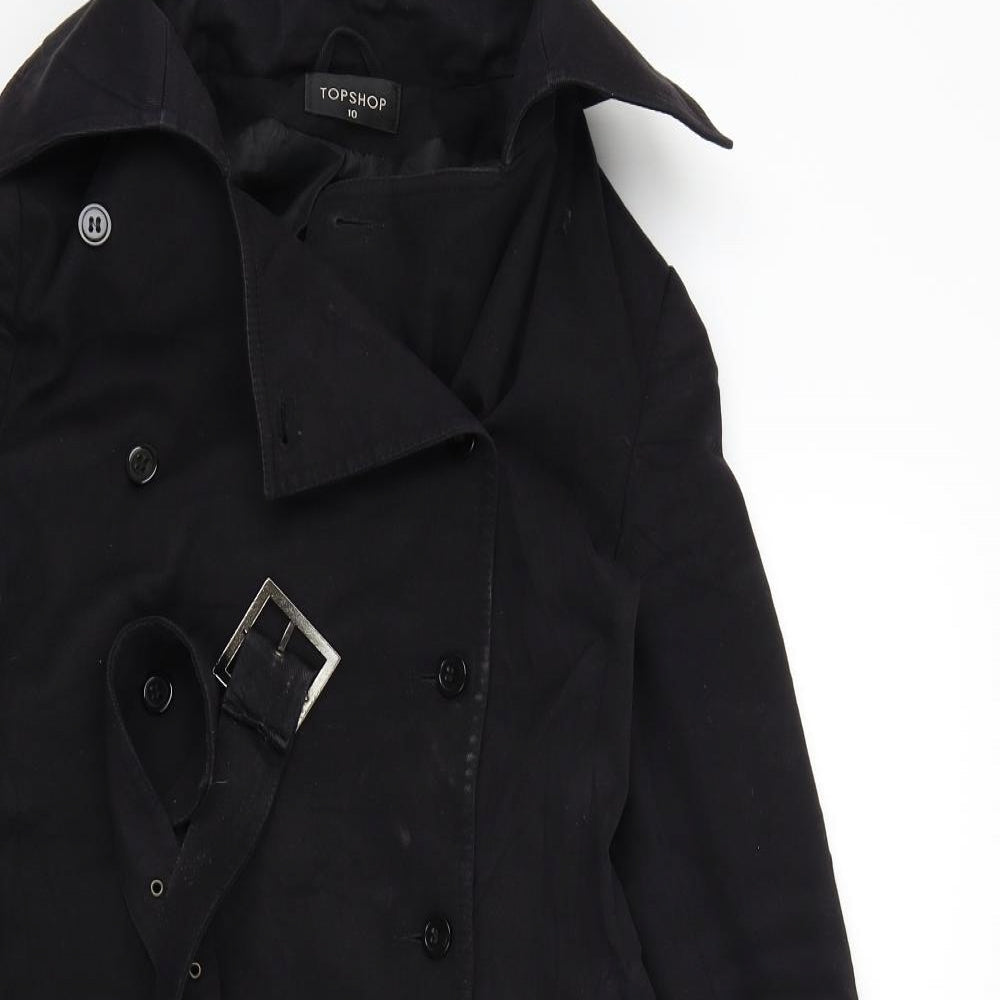 Topshop Womens Black   Jacket  Size 10