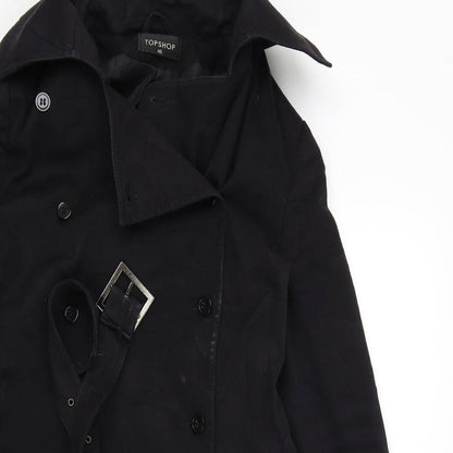Topshop Womens Black   Jacket  Size 10
