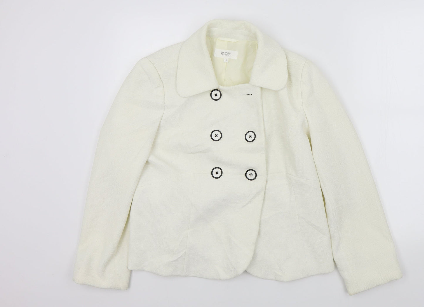 M&S Womens White   Jacket