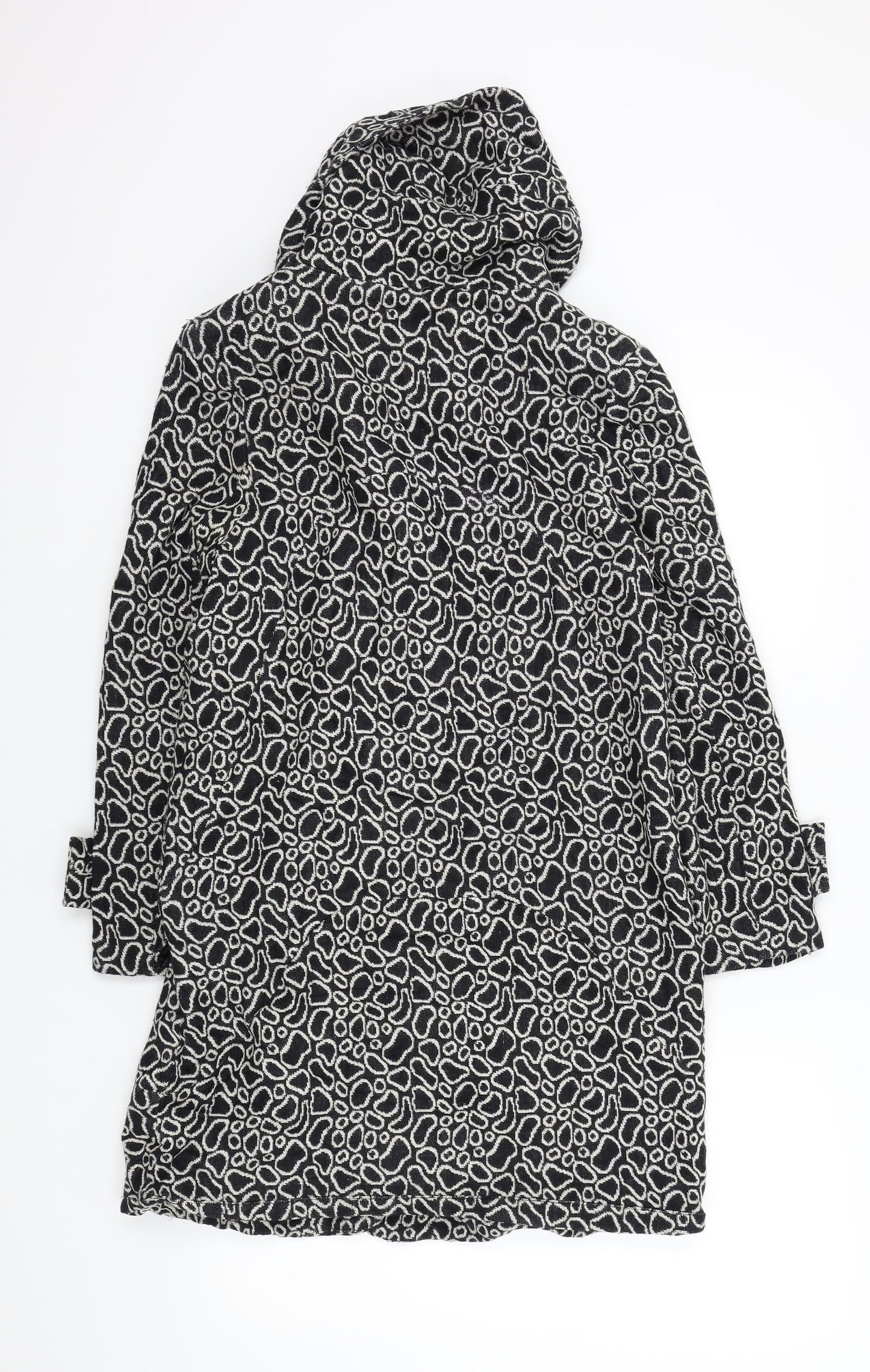 peng xin Womens Black Geometric  Jacket Coat Size S